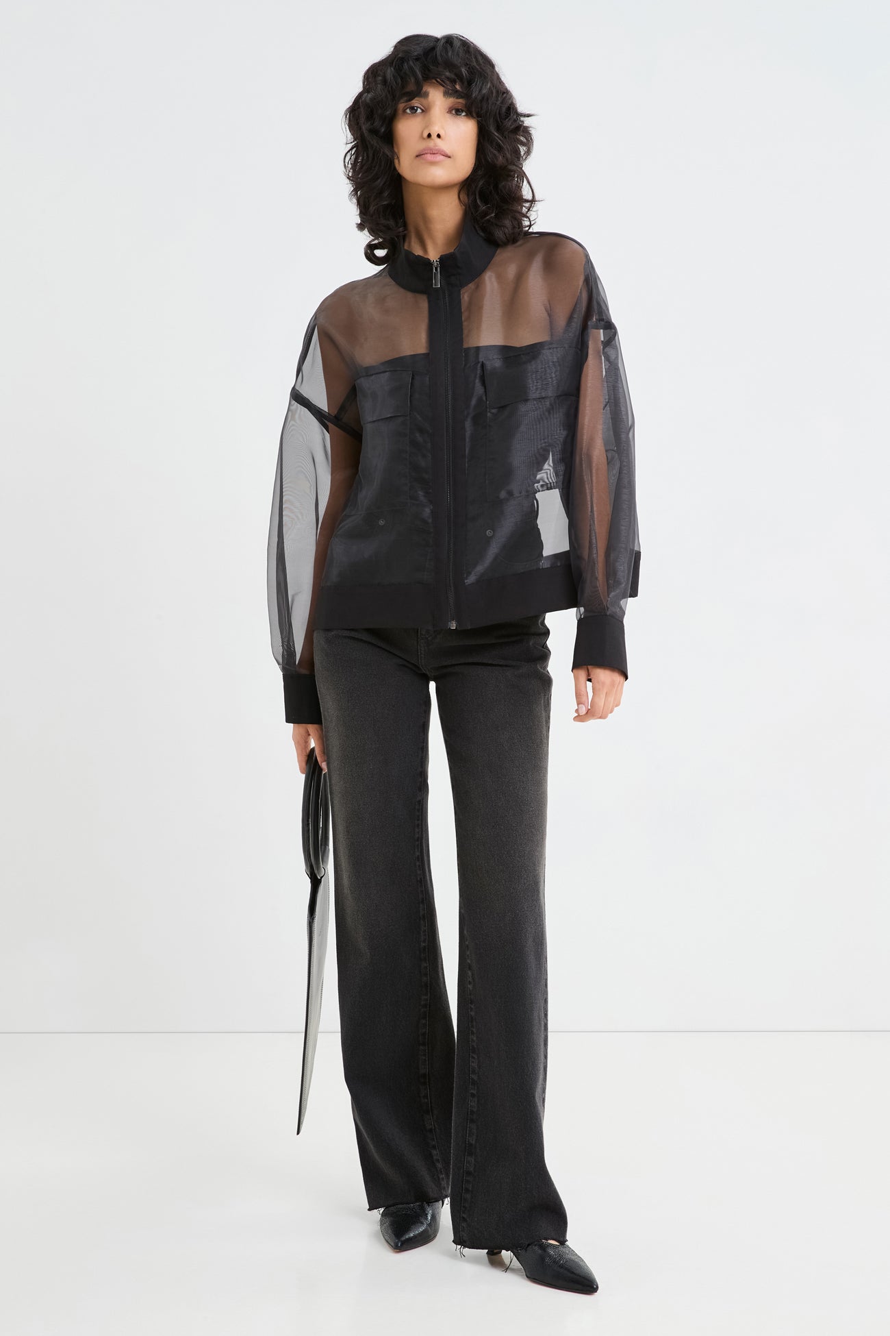 #Black Organza